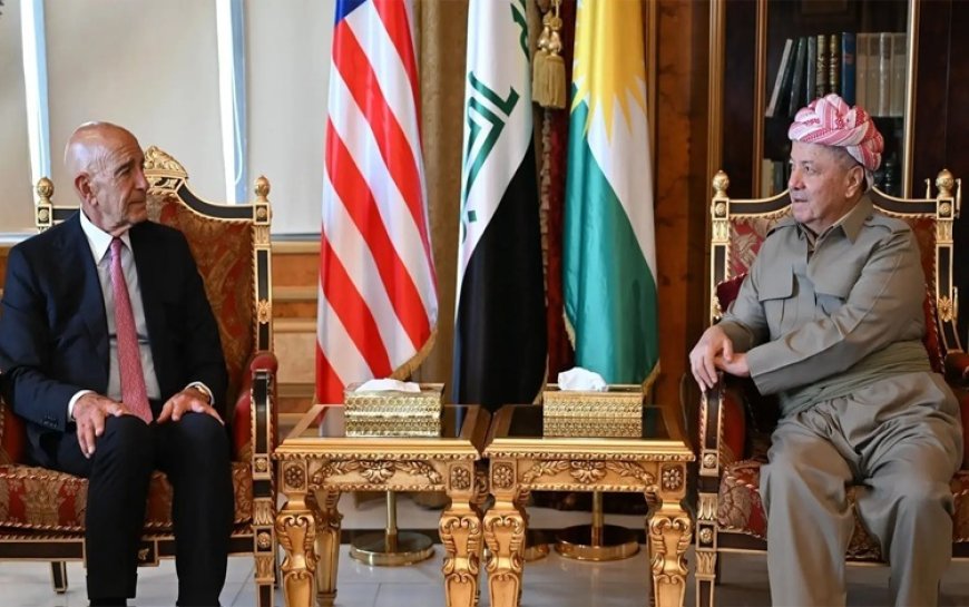 Başkan Mesud Barzani, ABD Özel Temsilcisi Tom Barrack’ı Erbil’de kabul etti