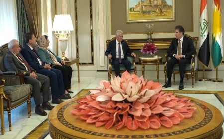 Neçirvan Barzani, ENKS heyetini kabul etti: Kürtlerin siyasi sürece katılımı önemli