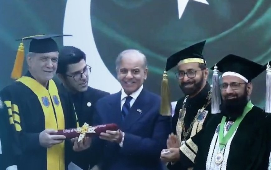 Pakistan’dan İran Cumhurbaşkanı Pezeşkiyan’a fahri doktora