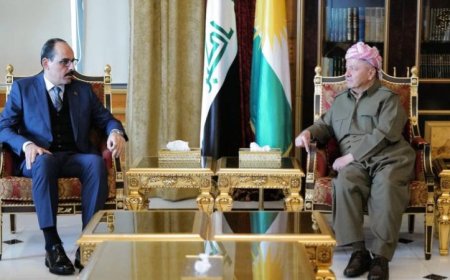 Başkan Barzani, MİT Başkanı İbrahim Kalın ile bir araya geldi