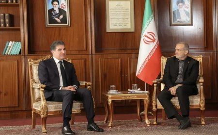 Başkan Neçirvan Barzani, Mesud Pezeşkiyan ile görüştü