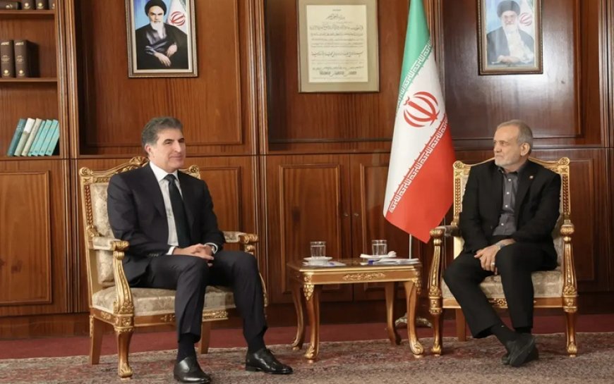 Başkan Neçirvan Barzani, Mesud Pezeşkiyan ile görüştü