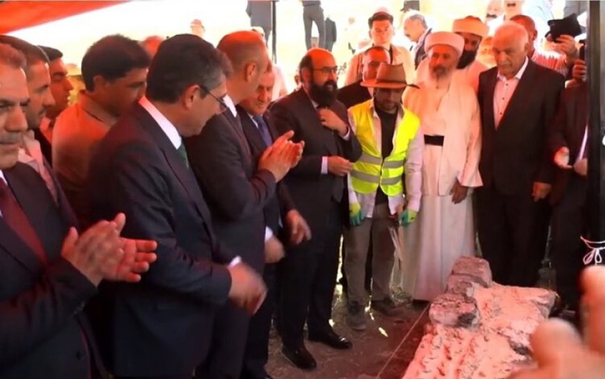 Batman'da Ezidi Kürtlerin Şeyh Hevind Ziyaretgahı yeniden inşa ediliyor