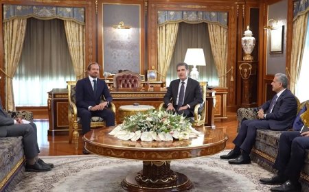 Neçirvan Barzani, görevi sona eren İngiliz Başkonsolos Beasley’i kabul etti