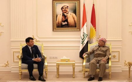 Güney Kore Başkonsolosundan Başkan Barzani'ye ziyaret: 'Halklarımızın mücadelesi birbirine benziyor'