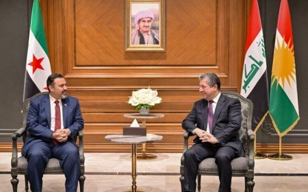 Mesrur Barzani, Suriye Eğitim Bakanı ile görüştü