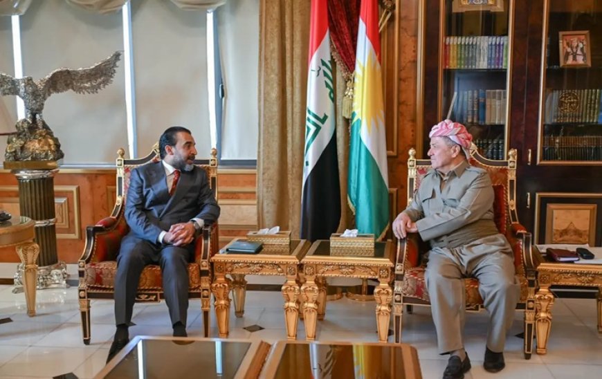 Başkan Barzani, Takaddum Partisi lideri Halbusi'yle bir araya geldi