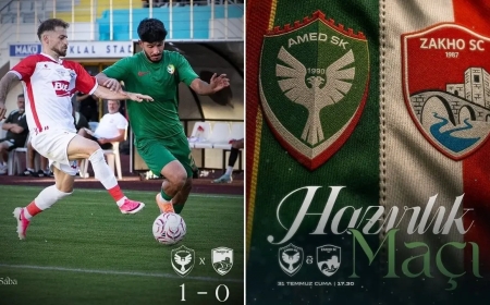 Amedspor dostluk maçında Zaho SC'yi tek golle geçti