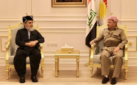 Başkan Barzani, Kürdistan Adalet Toplumu Lideri Ali Bapir ile bir araya geldi