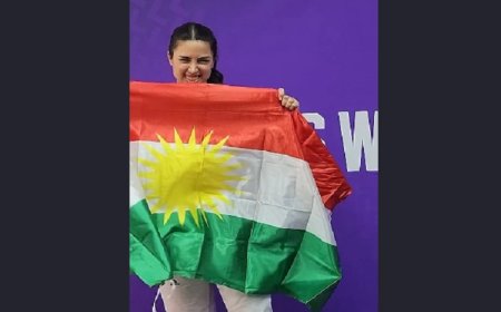 Kürt kadın sporcu Dünya Tekvando Şampiyonası'nda gümüş madalya kazandı