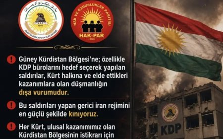 HAK-PAR'dan İran'ın Erbil'i hedef alan drone saldırılarına kınama