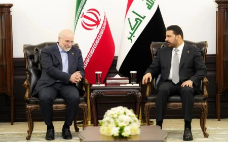 İran Meclis Başkanı Kalibaf, Irak Cumhurbaşkanı ve Başbakanı ile Bağdat'ta görüştü