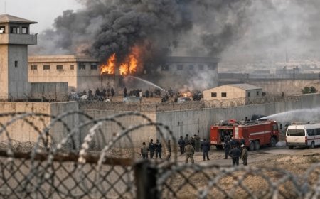 Kobani’de yas sürüyor: Cezaevi yangınında can kaybı 10’a yükseldi