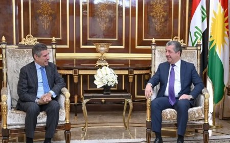 Başbakan Mesrur Barzani, ABD’nin Irak Maslahatgüzarını kabul etti