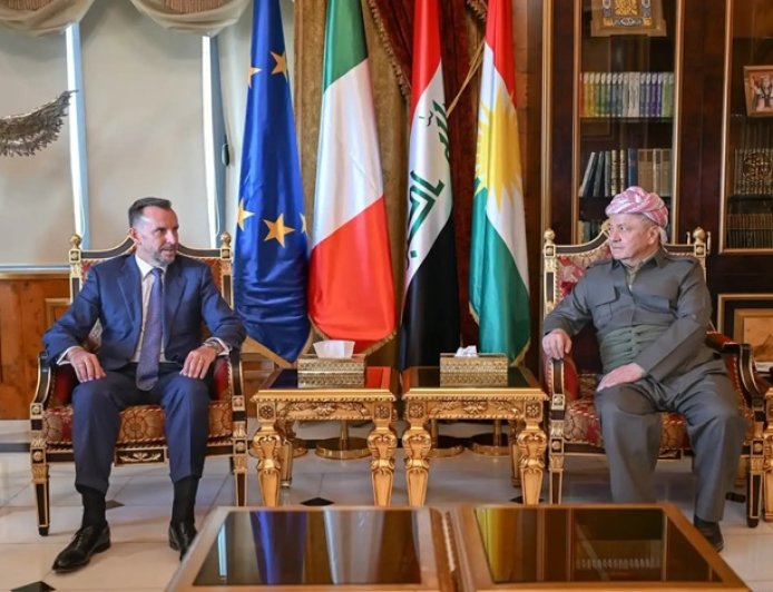İtalya Büyükelçisi'nden Başkan Barzani’ye: Kürdistan Bölgesi'nin istikrarı bizim için önemli