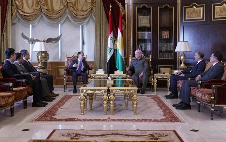 Başkan Barzani, görev süresi dolan Çin Başkonsolosu'nu kabul etti