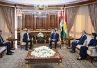 Başbakan Mesrur Barzani, görev süresi dolan Filistin Başkonsolosu’nu kabul etti