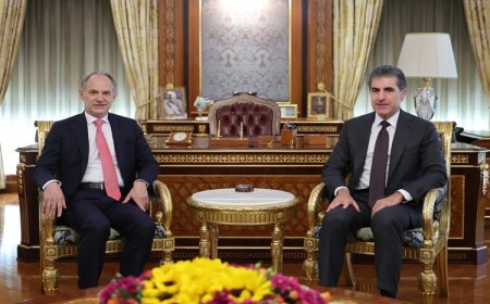 Neçirvan Barzani, Fransa’nın yeni Erbil Başkonsolosu Mignot’yu kabul etti