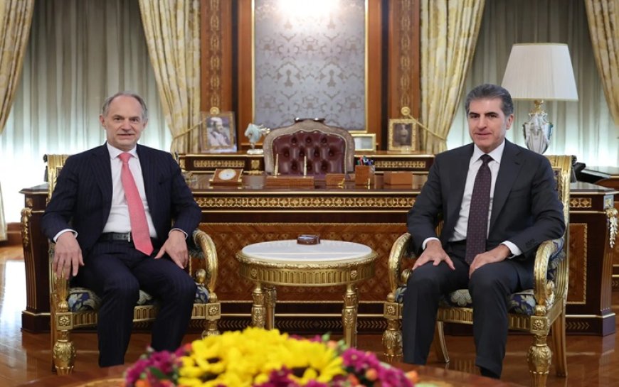 Neçirvan Barzani, Fransa’nın yeni Erbil Başkonsolosu Mignot’yu kabul etti
