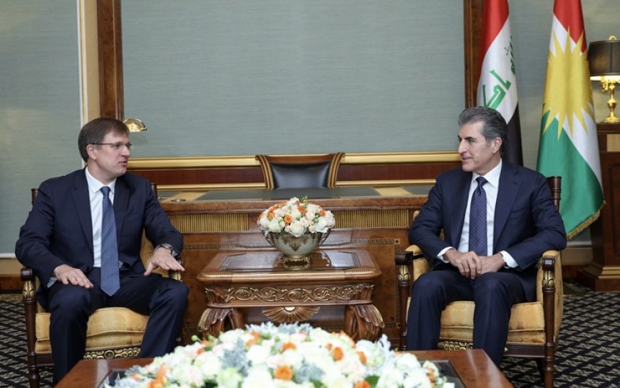 Başkan Neçirvan Barzani, görev süresi dolan Rusya Başkonsolosu'nu kabul etti