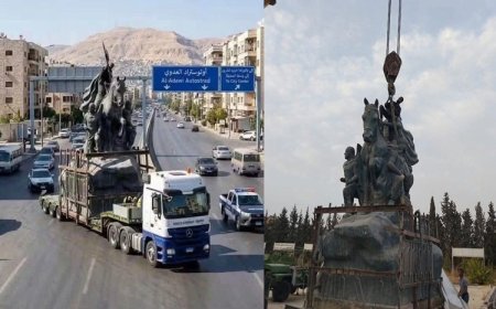 Şam’ın sembolü Selahaddin Eyyubi heykeli kaldırıldı: Halk tepkili