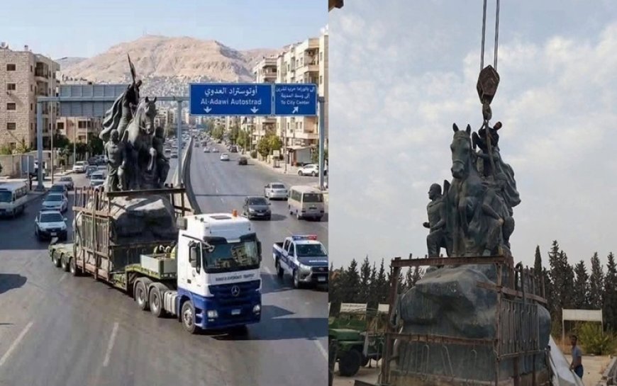 Şam’ın sembolü Selahaddin Eyyubi heykeli kaldırıldı: Halk tepkili