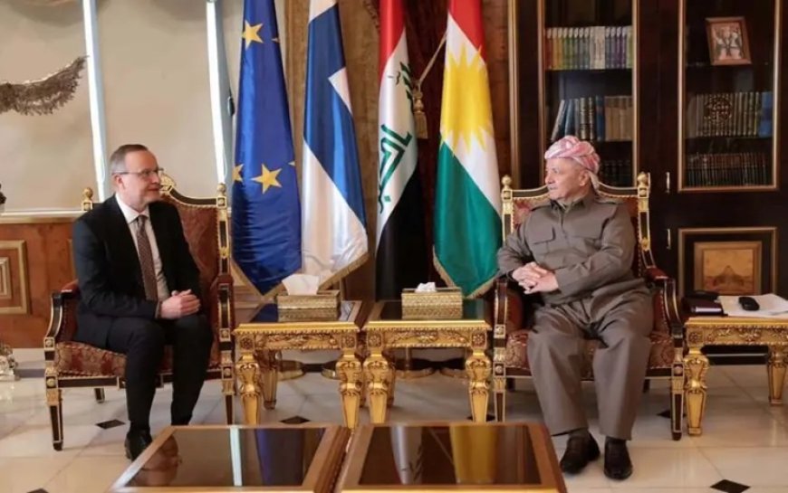 Başkan Barzani, Finlandiya Büyükelçisi’ni kabul etti