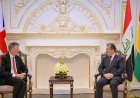Mesrur Barzani İngiltere'nin Ulusal Güvenlik Danışmanı Jonathan Powell'ı kabul etti