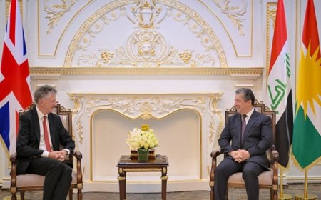 Mesrur Barzani İngiltere'nin Ulusal Güvenlik Danışmanı Jonathan Powell'ı kabul etti
