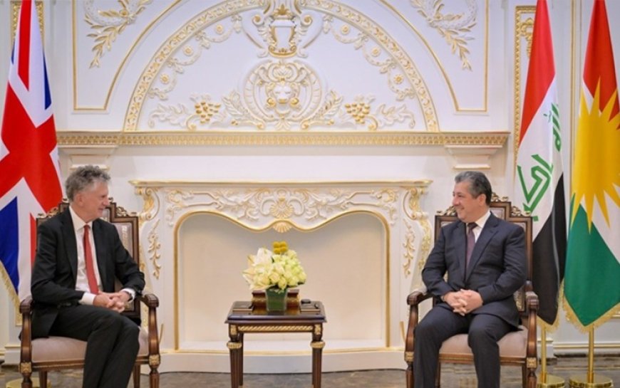 Mesrur Barzani İngiltere'nin Ulusal Güvenlik Danışmanı Jonathan Powell'ı kabul etti